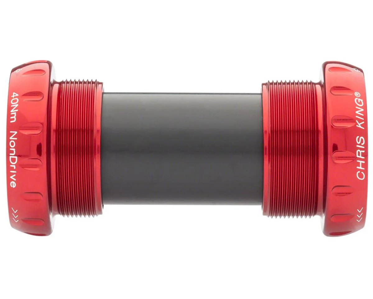 Chris King ThreadFit 24 Bottom Bracket w/Fit Kit 4 (Red) (English) (For Shimano Hollowtech II)